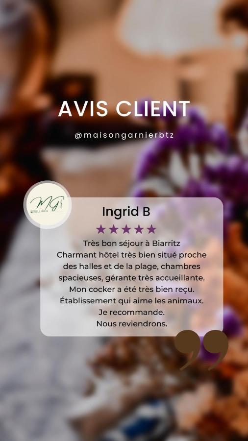 Maison Garnier Hotel De Charme ביאריץ מראה חיצוני תמונה